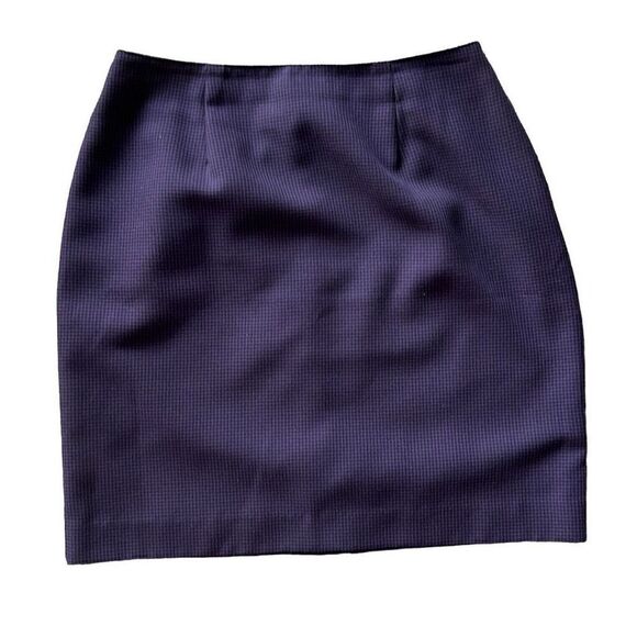 Daily Habit Vintage Purple and Black Houndstooth Print Pencil Skirt - Picture 4 of 6